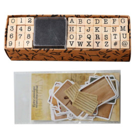 1 Jeu De 40 Timbres-Lettres, 1 Jeu D'Autocollants En Matière De Journal Intime, Alphabet De Timbres, Timbres De Lettres À Faire 
