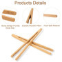 Pince à Grille Pain, Lot de 12 Pince en Bambou Pinces de Cuisine Réutilisables 18 cm Pince à Thé pour Attraper facilement les To