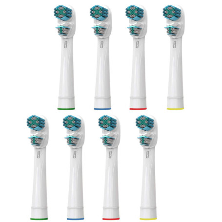 KongKay Brossettes de Rechange, 8 Têtes Compatibles Avec les Oralb double clean Brosses à Dents Électriques, Têtes doubles pour 