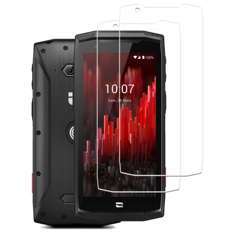 KELOLIN [2 pièces] Verre Trempé Protection écran pour Crosscall Core M5 9H Dureté, sans Bulles, Anti Rayures, Haute Définition P
