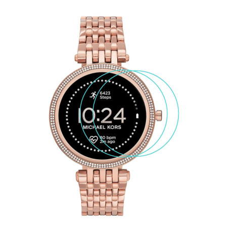 Verre de protection compatible avec Michael Kors Gen 5E Darci, verre trempé d'une dureté de 9H, film de protection d'écran anti-