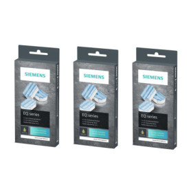 Siemens TZ80002 Lot de 3 paquets de pastilles détartrantes 2 en 1 pour machines à café Siemens gamme EQ