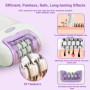 XinBarber Épilateur 2 en 1 pour femme - Appareil de rasage pour le visage, les aisselles, les jambes, les aisselles - Type C - C