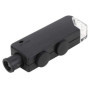 Microscope de Poche, 60-100X Réglable LED Éclairé Microscopes Poche Loupe Portable Loupe pour Observation, Mini Microscope Porta