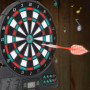 Focket Jeu de fléchettes électronique,Jeu de fléchettes numérique à Zone Cible de Score Automatique,avec écran LCD,Prise en jusq