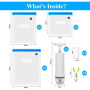 Sacs Sous Vide 15 Pcs Sacs De Stockage Des Aliments Sous Vide Réutilisables Avec 1 Pompe À Main, 4 Clips D'étanchéité et 4 Clips