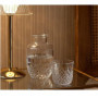 Bedside Water Carafe avec verre Set carafe en verre Carafe à eau de nuit Carafe à eau pour chambre à coucher Carafe à eau Table 