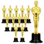 12 Pièces Trophée Statuette Trophée Football Trophee Personnalisable Trophées en Plastique Mini Champions Trophée pour Football 
