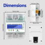 Compteur Electrique Triphasé Numérique Compteur D'Energie Electrique Courant Triphasé 4 Fils Compteurs à Rail Din Compteur Élect