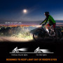 Vinabo Kit Lumières pour Vélo - Phare et Feu Arrière, Longue Autonomie, Recharge USB, Etanche IPX6, 6 Modes D'éclairage, Léger e