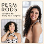 30 Pièces Permanente Cheveux Boucle Kit de Taille Moyenne, Bigoudis Cheveux de 0,75 Pouce,Kits de Perm à Bigoudi pour Femmes,pou