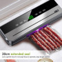 Machine a Emballer Sous Vide, Machine Sous Vide, Appareil Sous Vide Alimentaire, avec 10 Sacs Sous Vide, Affichage Numérique LED
