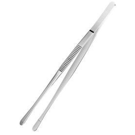 Newaner Pince de cuisine en acier inoxydabl, 30cm Pinces à barbecue surface de préhension nervurée, parfait pour chefs, gourmand