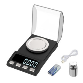 KUBEI Rechargeable par USB 100g/0.001g Balance de Precision Milligrammes Balance de Poche Balances de Bijoux,Balance de Cuisine 