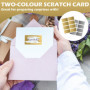 208 Pièces Autocollant à Gratter, 42 x 23 mm Cartes à Gratter, Cartes Étiquette Rectangle, Scratch Card Sticker, Étiquettes à Gr