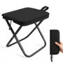 IBOPUXIU Tabouret Pliant, Léger avec Tabouret Pliable, Tabouret De Camping Pliable en Acier - Capacité De Charge De 120 Kg, PêCh