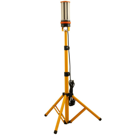 MeFard 60W Projecteur de chantier sur trépied, 6500 lumen et étanche Spot LED Extérieur, Angle de lumière de 360 degrés.