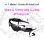 Hereta Lunettes de Soleil Bluetooth 5 m avec Carte Micro SD Extensible jusqu'à 32 Go avec MP3 + Bluetooth + Appareil Photo + Fon