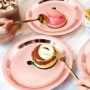 AMJKEJI Vaisselle Jetable Or Rose pour 24 Invités - Assiettes, Gobelets, Pailles, Serviettes en Papier pour Anniversaire, Noël, 