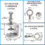 LEAUM Serre-joints en C inoxydable - Ouvertures de mâchoire de 30 mm - Pince de fixation réglable de 0 à 25 mm - Avec crochets e