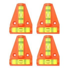 Lot de 4 petits niveaux à bulle, mini niveau à bulle, pièces et accessoires de camping-car, kit de niveau à bulle, accessoires d