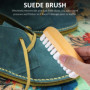 Brosse à chaussures 3 pièces avec 1 gomme, outil de cirage, accessoires d'entretien des chaussures, nettoyant pour baskets, kit 