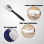 Lot de 3 brosses à cirage multifonctionnelles, brosse de nettoyage pour baskets, outils de cirage de chaussures, accessoires d'e