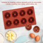 Lot de 3 moules à 8 spirales, 3 grattoirs, moule à chocolat en silicone, moule à biscuits, moule à glaçons, mini moule à gâteau