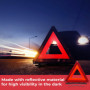 GADLANE Triangle De Signalisation Homologué Ece & Gilet Jaune Réfléchissant Pliable Alerte De Sécurité