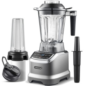 AMZCHEF 2-EN-1 Blender Mixeur 1800W | Blender Professionnel 1,85L et Mini Mixeur Smoothie 600ml | Blender Mixeur Puissant avec P