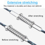 4 Pcs Boucle de Corde de Ressort de Tente Tendeur Voile Ombrage en Acier Inoxydable Ressort Voile D'ombrage Tendeur Ressort Bouc