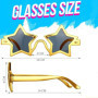 2PCS Lunettes de Soleil en Forme d'Étoile - Lunettes Pentagramme Rétro, Lunettes de Fête Amusantes et Incassables pour Enfants e