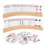 MXTIMWAN 2 Pièces Porte Carte Enfant, Support Carte à Jouer, Porte-Cartes en Bois de pour Enfants 33cm, Support de Poker, Porte 