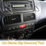 4PCS Autoradio Adaptateur Demontage, Clés d'extraction de démontage, Clé Extraction Autoradio, Outil de déverrouillage d'autorad