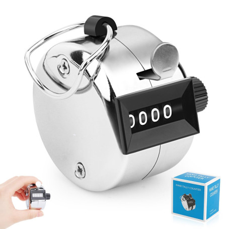 UKOFEW Compteur à cliquer 4 Chiffres，Compteurs Manuels，Click Compteur, Compte Personne Manuel, Compteur de Comptage, Compteur a 