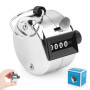 UKOFEW Compteur à cliquer 4 Chiffres，Compteurs Manuels，Click Compteur, Compte Personne Manuel, Compteur de Comptage, Compteur a 
