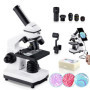 BEBANG 100X-2000X Microscope pour Enfants Adultes, Professionnel Biologique Microscope pour Etudiants Scolaire Laboratoire