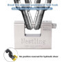 Cadenas Exterieur Ultra Robuste - Nestling® sécurité cadenas clé,Imperméable et anticorrosion,5 Clés,1.1KG,Convient aux conteneu