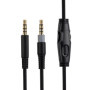 HyperX Cloud Alpha Câble de rechange compatible avec casque de jeu HyperX Cloud Alpha, mode muet, contrôle du volume avec microp