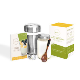 Keolia Yahourtière Multidelice Sans Electricité, Yaourtiere Fromagere et Livre Yaourtiere Multidelices, Pot Yaourt Verre, Thermo