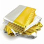TENQUAN 10 Pcs Couverture de Survie, 210cm x 160cm Couverture Survie Extra Large Mylar Argent Doré Couverture Kit de Survie Ther