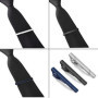 LONGHAO 3 pcs,Pinces à Cravate Classiques,Hommes Cravate Bar Clips,Pinces à Cravate,Pinces à Cravate pour Mariage D'Affaires,pou