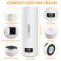 TAVADA Mini Bouilloire Portable Electrique de Voyage 500ml,Bouilloire Electrique Portable,Tasse de Chauffage Rapide,Inoxydable 3