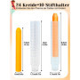 Sinofort Craies Extérieures Enfant Sans Poussière,24 Pièces Craie Pour Tableau Noir Craies Couleur Avec 10 Porte Craie Rétractil