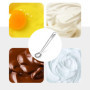 2 Pcs En Acier Inoxydable Fouet De Cuisine Manuel Batteur À Oeufs Mini Printemps Bobine Fouet À Oeufs Mélangeur Crémeux Fouet Mé