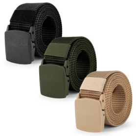 3 Pièces Ceinture en Nylon Homme Ceinture Homme Tissu Ceinture Tissu Réglable Sangle de Ceinture Tissus Homme Ceintures Homme Un