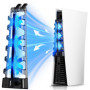 Ventilateur pour PS5 Ventilateur de Refroidissement pour PS5 Console avec USB Anschlüsse Compatible avec Playstation 5 Disc & Di
