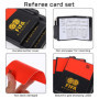 PFLYPF Lot de cartes d'arbitre de football avec 2 sifflets noirs - Carte d'arbitre rouge et jaune durable - Pour la coupe du mon