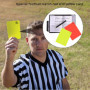 PFLYPF Lot de cartes d'arbitre de football avec 2 sifflets noirs - Carte d'arbitre rouge et jaune durable - Pour la coupe du mon