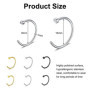 DMNQ 6 Pièces Faux Piercing Faux Piercing Nez Faux Anneau Nez Piercing Nez Anneaux Ensemble 8Mm/10Mm Piercing Nez Septum Oreille